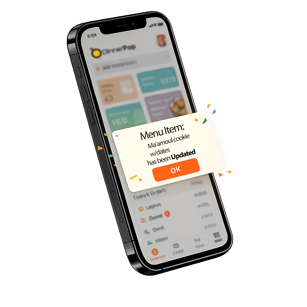 DinnerPop restaurant dashboard